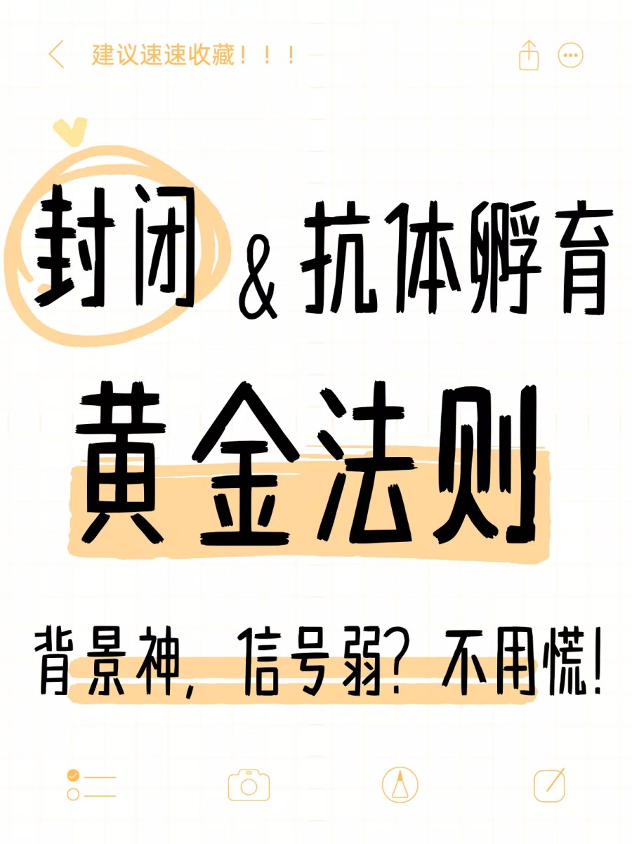 背景深、信号弱？封闭与抗体孵育的「黄金法则」
